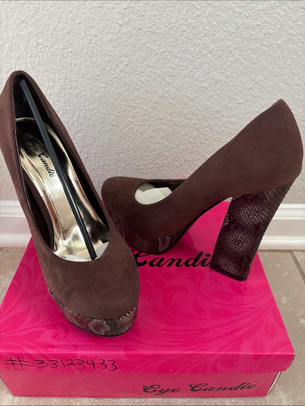 Suede Platform Pumps